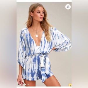 lulus tie dye romper